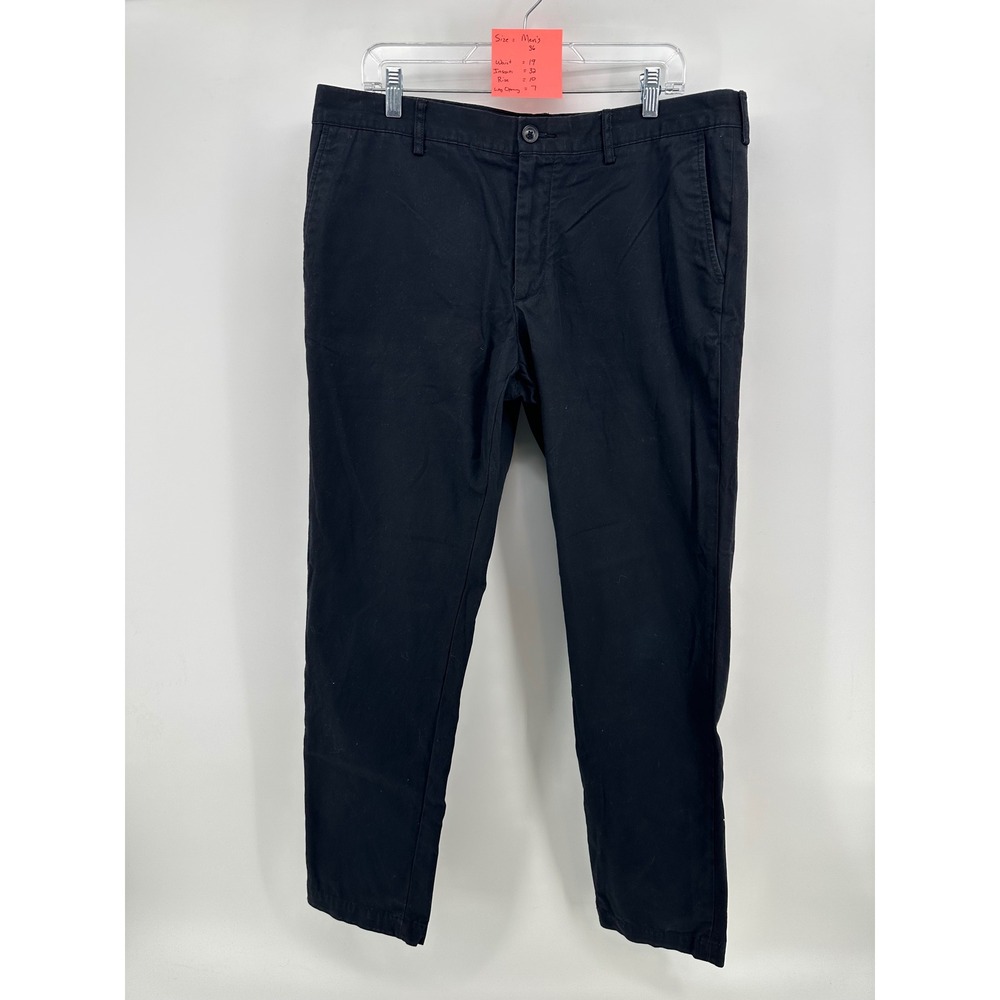 Lacoste Mens Slim Fit Chino Pants Navy Blue Cotton Trousers HH8238 Size 36 x 32